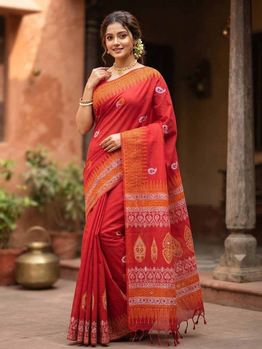 Khadi Suti Sharee with Blouse Piece